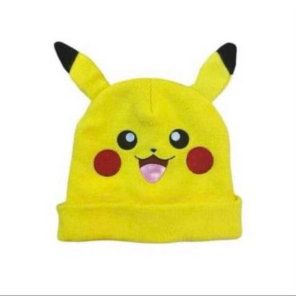 Pokémon Pikachu 3 D Ear Youth Kid’s Knit Beanie Cap - Picture 2 of 7